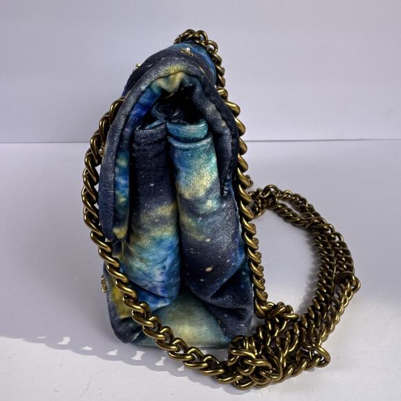 Kurt Geiger London Mini Kensington Galaxy Constellation Velvet Bag Eagle Head - Picture 6 of 16